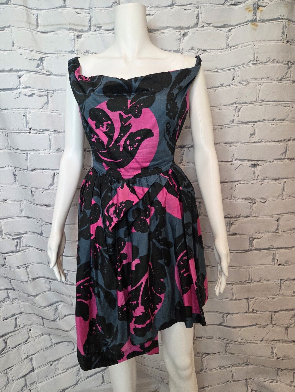 Vivienne Westwood Anglomania Pink And Black Dress